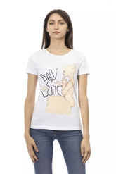 Trussardi Action White Cotton Women T-Shirt -   -  Trussardi Action.